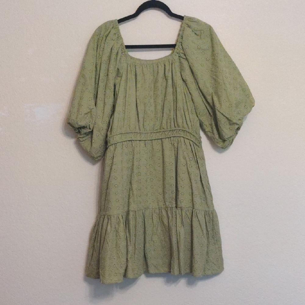 Ivy City Green Kinsey Eyelet Dress